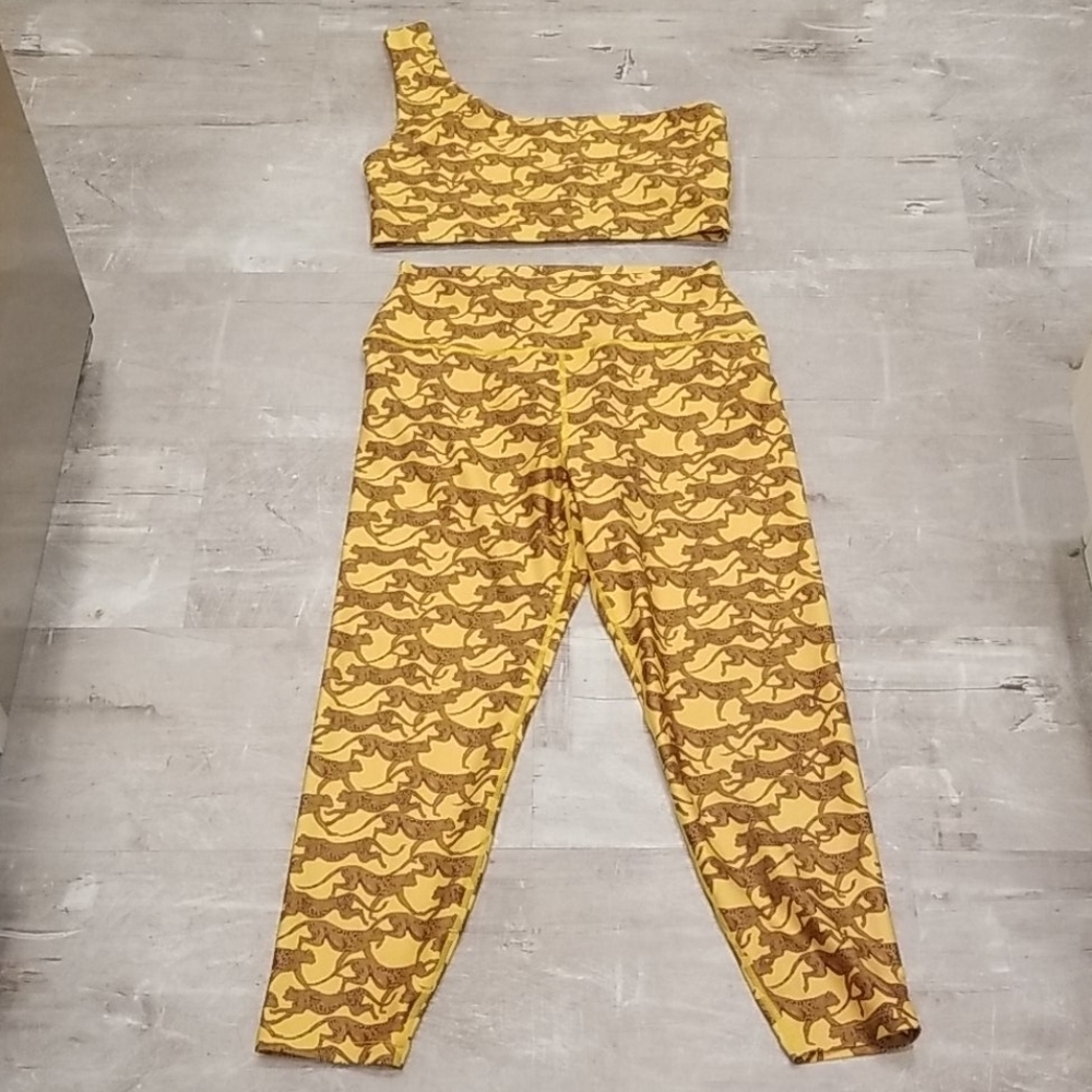 💕CARBON38💕 Workout Set ~ Running Cheetah XL